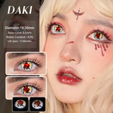 Popxstar Halloween Cosplay Cosmetics Color Contact Lenses Red Color Lens Anime White Lenses Big Eye Lenses