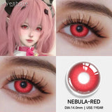 Popxstar  1pair/2pcs Colored Contact Lenses for Eyes Pink Contacts Purple Lenses Cosplay Contact Lenses Yearly Fashion Eye Lenses