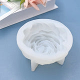 Popxstar Large Peony Flower Silicone Candle Mold Diy Handmade 3D Rose Candle Soap Plaster Resin Cake Baking Tool Home Decoration Gift