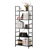 Popxstar 5 Tier Bookcase Bookshelf Modern Book Case For Books Corner Storage Organizer for Bedroom Home Office Kitchen Living Room