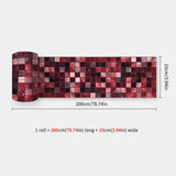 Popxstar  41 Styles Baseboard Stickers Waterproof Peel & Stick Waistline Wall Sticker Floor Border Sticker For Kitchen Bathroom 10x200cm