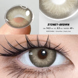 Popxstar New Colored Contact Lenses for Eyes 1 Pair Fashion Blue Eyes Lenses Brown Contacts Green Lenses Yearly Gray Contacts