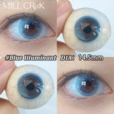 2pcs Blue Colored Contact Lenses with Myopia Pink Soft Korean Fashion Makeup Beauty Contacts Lenses New Fast Shipping