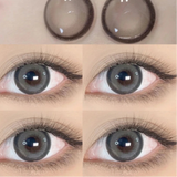 Popxstar 1 Pair Big Eye Korean Lenses Colored Contact Lenses with Degree Myopia Lenses Green Lenses Black Lenses Prescription