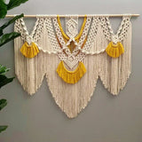 Popxstar  Color Rope Macrame Tapestry Boho Style Wall Hanging Tapestry Handmade Artistic Macrame Tapesties No wooden sticks