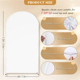 Popxstar Double Sided Arch Backdrop Cover Sage green Wedding Decoration Zipper Thickened Stretch backdrop Cover for Party Scene Setting