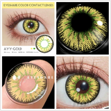 1pair Cosplay Color Contact Lenses for Eyes AYY Series Fashion Makeup Red Blue Lens Yearly Use Beauty Makeup for Eyes
