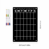 Popxstar Magnets Acrylic Rewritable Message Board Dry Erase Calendar Refrigerator Sticker Home Decor Kitchen Accessories