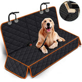 Dog Car Rear Seat Protective Cover Waterproof Dirt Resistant Pet Seat Cover Black Shoulder Strap Hammock Pet Travel Mattress