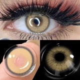 Popxstar  1 Pair Colored Contact Lenses Natural Look Brown Eye Lenses Gray Contact Blue Lenses Fast Delivery Green Eye
