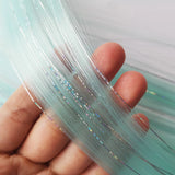 Popxstar Unicorn Clip in Colored Hair Extensions Mixed Silver Tinsels Synthetic Rainbow Hair Holiday Party Highlights for Women Girls