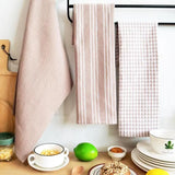 Popxstar 100% Cotton Waffle Weave Kitchen Dish Cloths, Ultra Soft Absorbent Quick Drying Dish Towels, Household Tableware Towels, 3-Pack