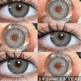 Popxstar New 1pair Colored Contact Lenses for Eyes Natural Brown Contacts Lenses Fashion Blue Eyes Lenses Yearly Gray Pupils