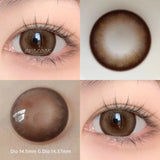 Popxstar 1 Pair/2pcs Lenses Bubble Series Contact Lenses for Eyes Fashion Natural Pupils Beauty Color Lens Eyes Myopia Lenses