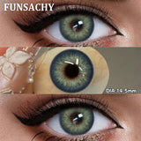 1 Pair Colored Pupils for Eyes Gray Eye Contacts Brown Natural Soft Lenses Beauty Pupils Women Makeup Yearly Cosmetics