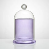Popxstar Aromatherapy Candle Cup with Cover, Borosilicate Glass, Table Decoration, Glass Storage Bottle, Beautiful Home Decoration