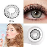 Popxstar 14.5mm Lens With Dioptric Myopia Colored Contact Lenses For Big Eyes Green Blue Red Purple Brown Pupil Degree Color Lens