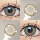 Popxstar  1Pair Green Lenses Color Contact Lenses for Eyes Blue Gray Pupils Cosmetic Diopters Degrees-0.00 to-8.00 Fast Shipping