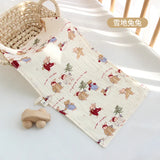 Popxstar Cotton Muslin Baby Face Towel Long Burp Cloth for Newborn Kindergarten Hand Towels Infant Drooling Bibs Washcloth Baby Items