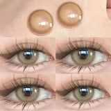 2PCS Korean Contact Lenses Natural Color Pupils Green Contact Lenses Myopia Brown Beauty Eyes Multicontact Free Delivery