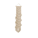 Handwoven Macrame Hat Rack Wall-Mounted with Tassel Baseball Cap Organizer Bohemian Style Handmade Cap Hanger Collection Display