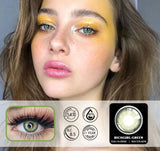 Popxstar 2pcs Natural Colored Contact Lenses For Eyes Blue Colored Contact Lens For Eyes Yearly Beautiful Makeup Contact Lenses