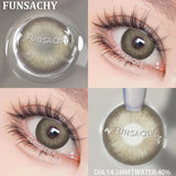 Popxstar  New Colorful Contact Lenses for Eyes 1 Pair Natural Fashion Contact Lenses Blue Gray Eyes Lens Yearly Cosmetics Pupils