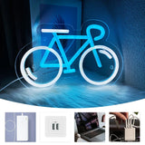 Game Neon Sign Spanish Lights Usb Logo Bicycle Power in Gymnasiums Art Sports Business Decorative Accessories Used Rooms Signs.