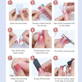 Popxstar Baking Free European and American Solid Color Toenail Stickers  Waterproof Fashion Nail Stickers Manicure Decals