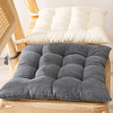 Solid color corduroy Seat cushion thick square round stool chair cushion Four Seasons winter home office student dormitory