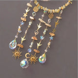 Moon Dream catcher crystal fragments Sunshine Catcher Dreamcatcher bedroom living room balcony Sun Catcher decoration pendant
