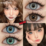 High Quality Gray Brown Beauty Lenses 1Pair NEW Colored Contact Lenses for Eyes Blue Beautiful Pupils Green Eye Contact