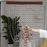 Popxstar  1pcs New Romantic Heart-shaped Pearl Curtains, Plastic Door Curtains, Crystal Partitions, Entrance Hall and Toilet Curtains