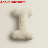 Popxstar  Ins 26 English Letters Plush Throw Pillow Soft Stuffed Kids Toys Dolls Sofa Cushion Room Decor Shooting Props for Children Gifts