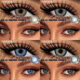 1 Pair Blue Color Contact Lenses for Eyes Natural Gray Contact Lenses Beautiful Pupils for Eyes Women Cosmetic Yearly