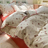 Popxstar  100% Cotton Duvet Cover Comforter cover Floral Style Bedding Quilt Cover housse de couette Bedclothes Bedspread 150x200 220x240
