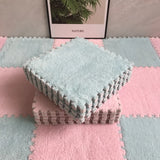 Popxstar Soft Plush Children's Mat Baby Play Mat Baby Toys Eva Foam Puzzle Carpet In Children's Room Keep Warm Playmat 30*30*1CM