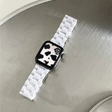 popxstar Laser Transparent Acrylic Strap for Apple Watch Band 42mm 46 41 38 45 44 49 40mm Women Bracelet for iWatch Series 10 9 8 7 6 5