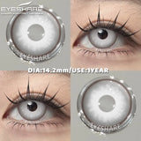 1 Pair red/white cosplay color contact lenses for eyes crazy Halloween Eye makeup Role playing Eye cosmetics color lens