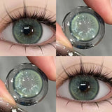 Popxstar Myopia Contact Lenses with Diopters Blue Pupils Color Contact Lenses for Eyes Prescription Contact Lenses 1 Pair/2pcs
