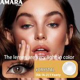 Popxstar  New Natural Color Contact Lenses 2pcs Colorful Makeup Eyes Contact Lens Blue Beauty Pupils Yearly Cosmetic Gray Lenses