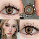 New 1 Pair Natural Colored Pupils for Eyes Soft High Quality Brown Lenses Soft Brown Beautiful Pupil