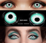 Popxstar 1pair Halloween Cosplay Color Contacts Lenses For Eyes Blue Black Colored Lens Anime Yearly Beauty Makeup Contacts Lens