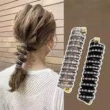 Popxstar 1/3Pcs Fashion Ponytail Elastic Hair Bands for Women Telephone Wire Hair Ties Scrunchies Hairbands Girls Hair Accessories