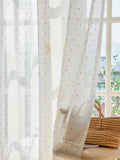 Popxstar  Instagram style cute rainbow bean linen curtain window screen