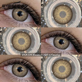 1Pair Natural Colored Contact Lenses Gray Pupils Lens Blue Eye Lenses Brown Makeup Lenses Green Contacts Color Eye Lens