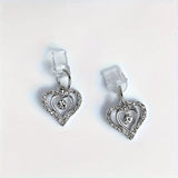 Popxstar Water Diamond Love Beautiful Phone Dust plug Accessories Decoration Hanging Pendant for iPhone for Samsung Type-C Charging Port