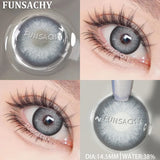 Popxstar  New Colorful Contact Lenses for Eyes 1 Pair Natural Fashion Contact Lenses Blue Gray Eyes Lens Yearly Cosmetics Pupils