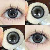 Popxstar  A Pair of Colored Contact Lenses Black Lenses Student Beauty Cosmetics Eye Prescription Lenses with Colored Lenses