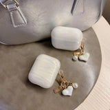 Popxstar Dreamy Pearl Shell Case For AirPods 4 Pro 2 3 1 Cover For AirPods Pro2 Pro 2 2nd 3rd 1st 4th Cases With Keychain Headphone Coque